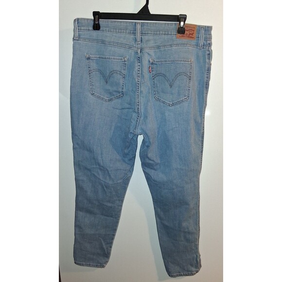 Levis 721 Light Denim High Rise Button Fly Skinny Jeans Sz 34 - Picture 2 of 2